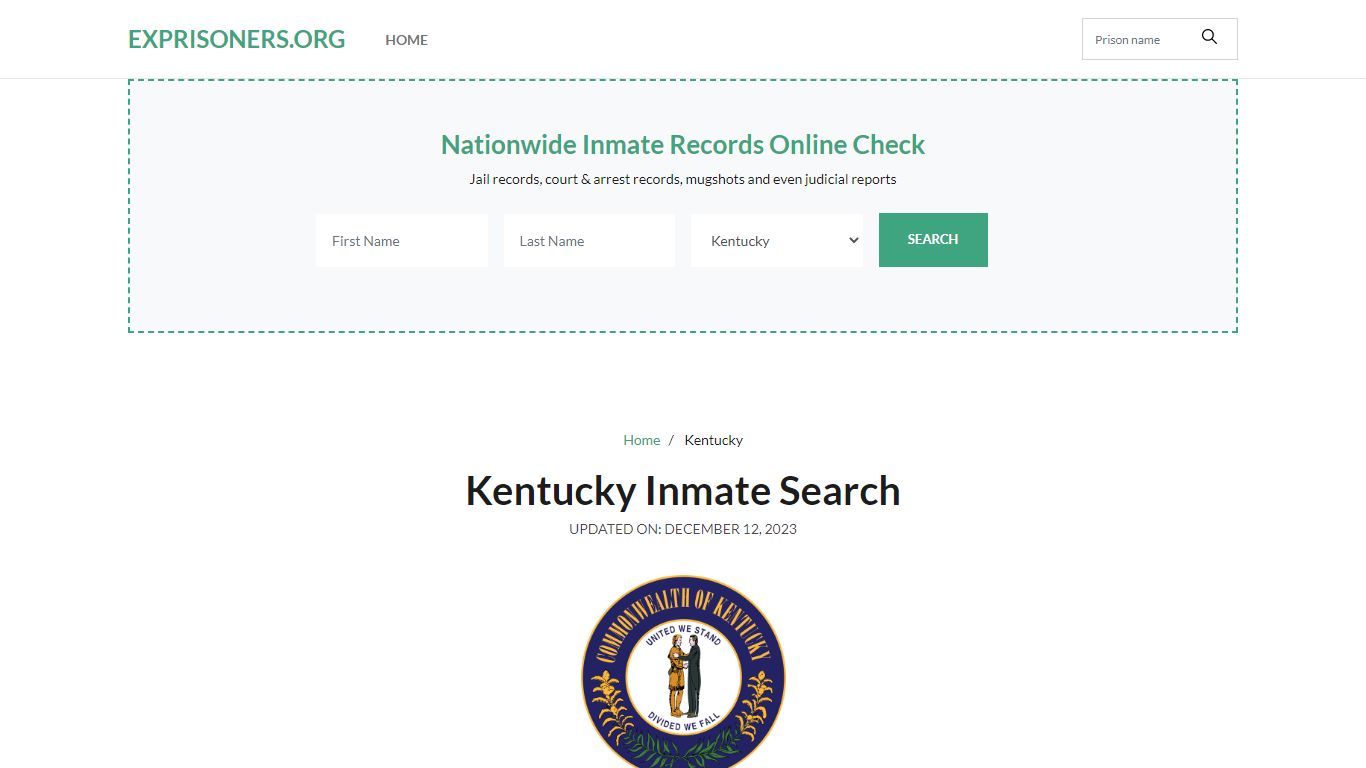 Kentucky Inmate Search – Kentucky DOC Offender Lookup